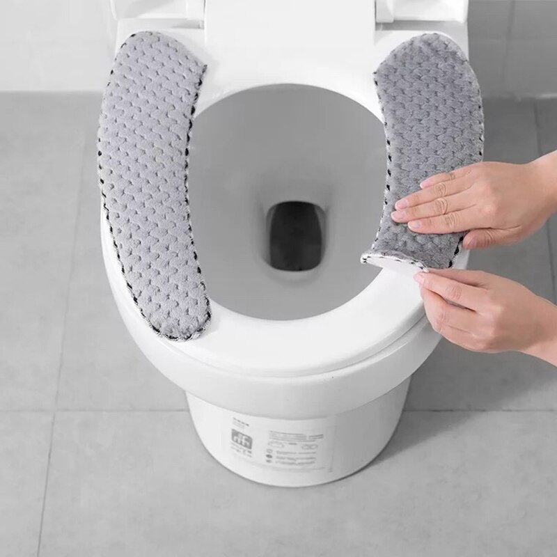 Bathroom Toilet Seat Cushion Closestool Washable Soft Warmer Mat Pad toilet seat toilet seat