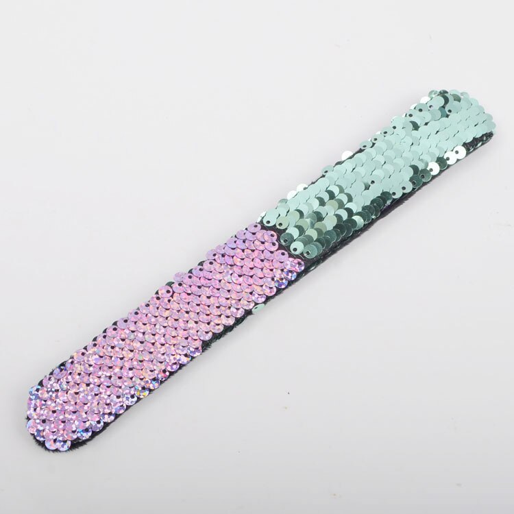 Skinnende glitter pailletter armbånd armbånd syning farve cirkel slap armbånd til børn piger børns julefest smykker: 10