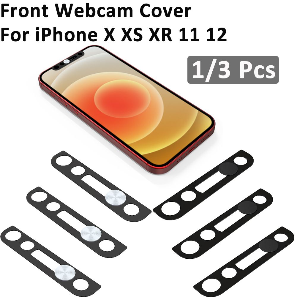Accessoires Telefoon Lens Privacy Cap Front Camera Slider Webcam Cover Lens Sticker Voor Iphone X Xs 11 12 Promax Mini