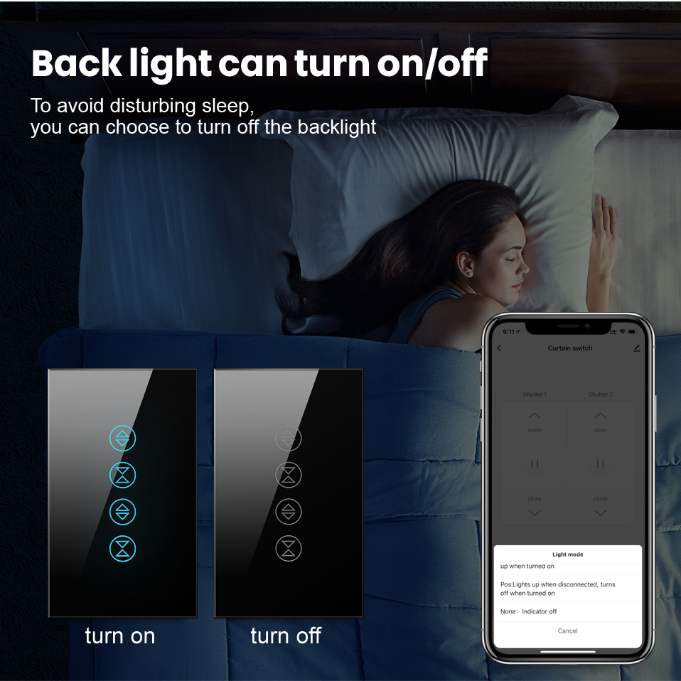 AVATTO Tuya Dual WiFi Vorhang blind Schalter Für Elektrische Motor- Rollladen, Clever Heimat Automatisierung Arbeit für Alexa, google Hause