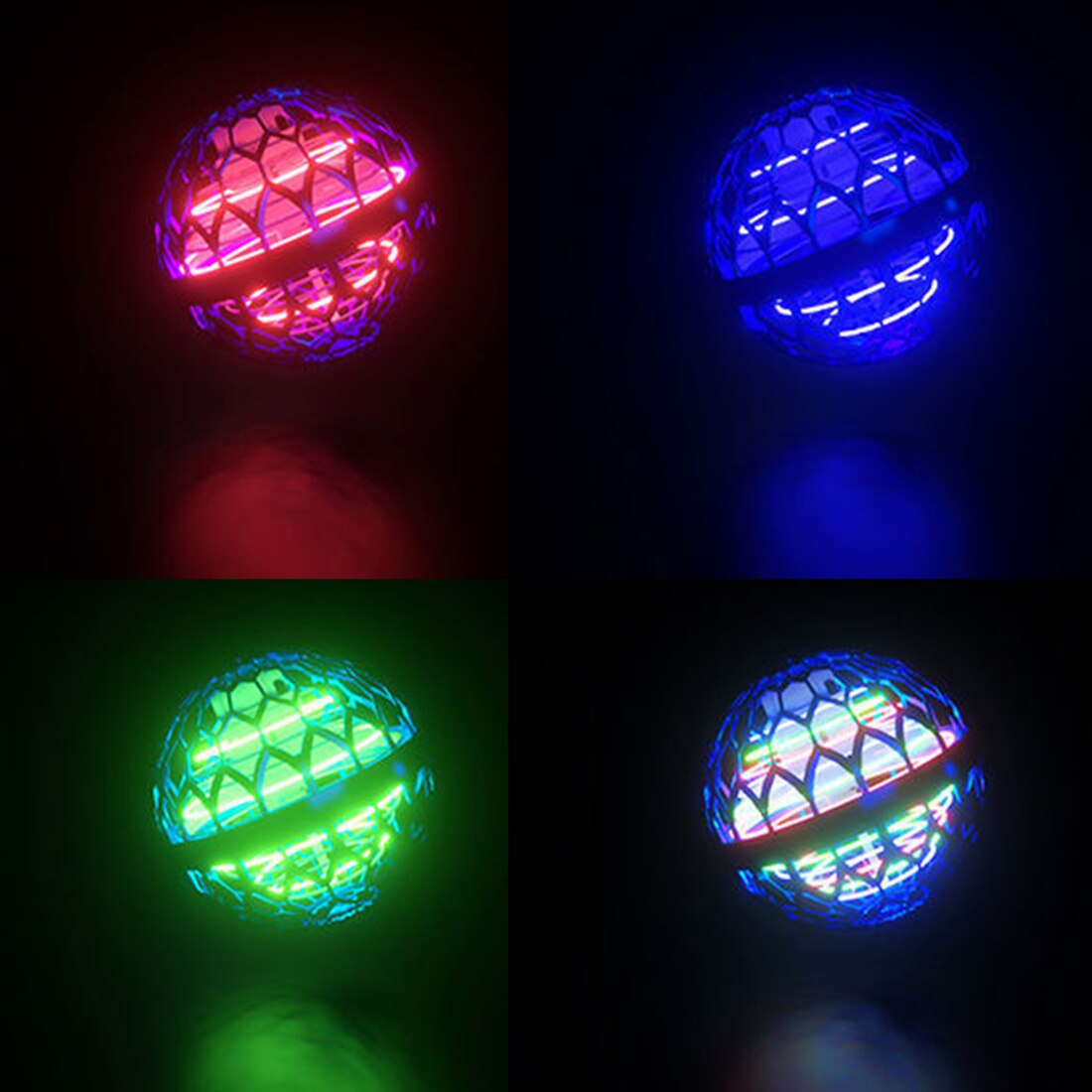 Pro flyvende bold spinner legetøj håndstyret drone helikopter hoverball mini ufo med rgb lys børn drenge piger gaver 1