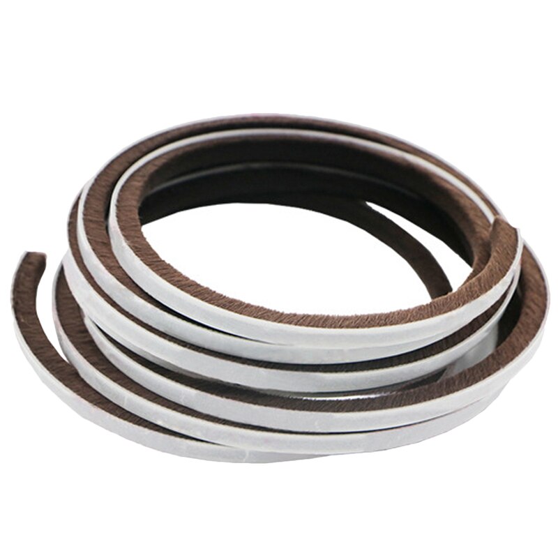 5m Felt Seal Strips Keep Warm Door Window Plush Seals Strips Insulation Draft Stopper Dust Proof Sealing For Home Decoration: 03 / 9mmX9mm