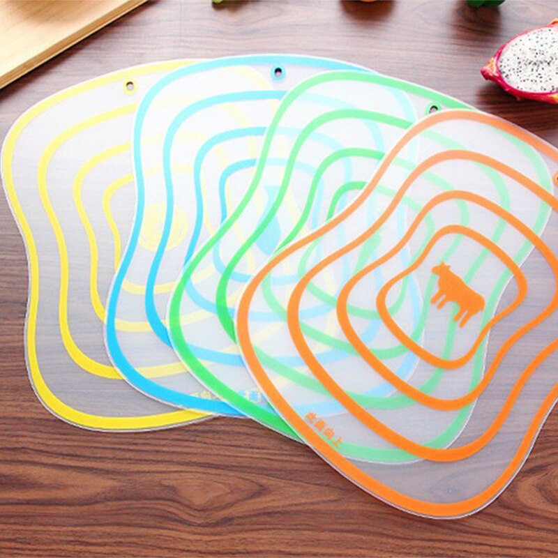 1PC Plastic Cutting Board Kitchen Non-Slip Frosted Chopping Block Vegetable Meat Tools Kitchen Chopping Board Accessories S/M/L