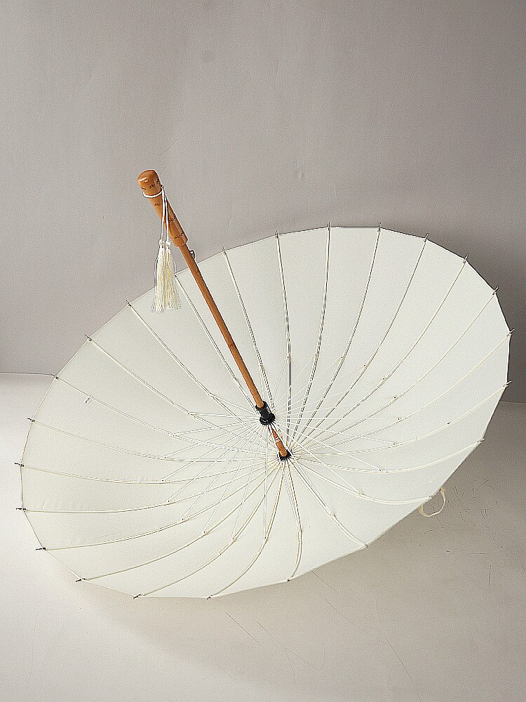 Sunshade White Simple Patio Umbrella Academy Handle Women Beach Umbrella Garden Cute Sombrilla Playa Household Products BJ50YS