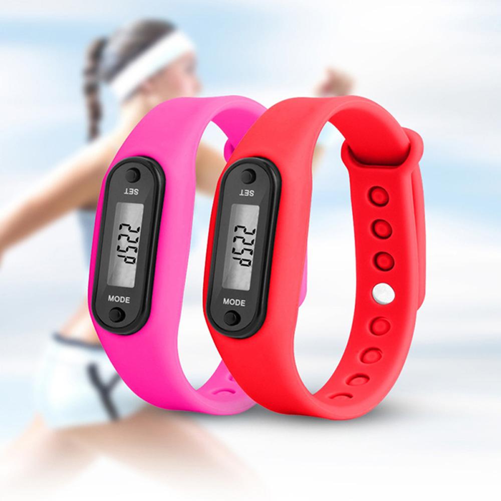 Pulsera de Reloj de pulsera inteligente deportiva con pantalla, medidor de ejercicios, rastreador de pasos, podómetro Digital LCD, contador de pasos para correr, contador de calorías al caminar