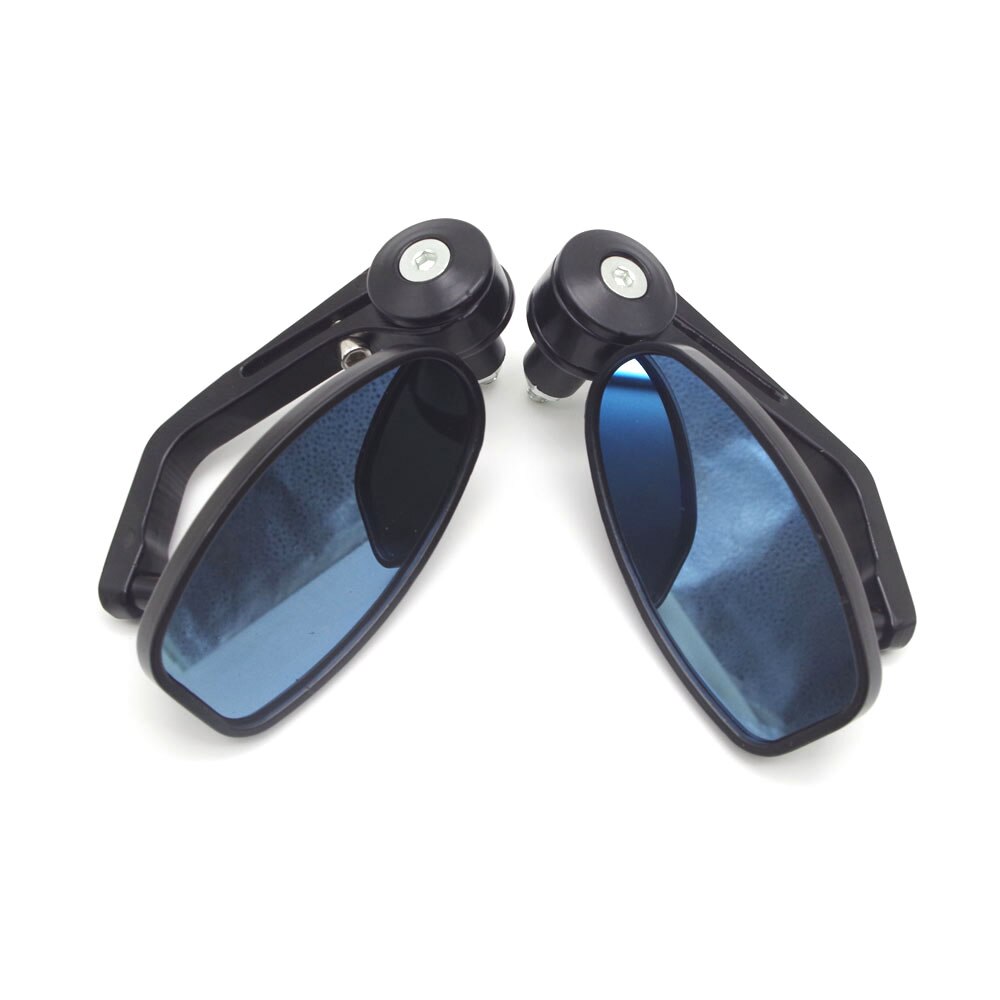 Universal Motorcycle Accessories Bar End Mirror Retro Motorbike Side Rearview Mirrors FOR hornet 600 ktm duke 390 cb600f hornet: Black