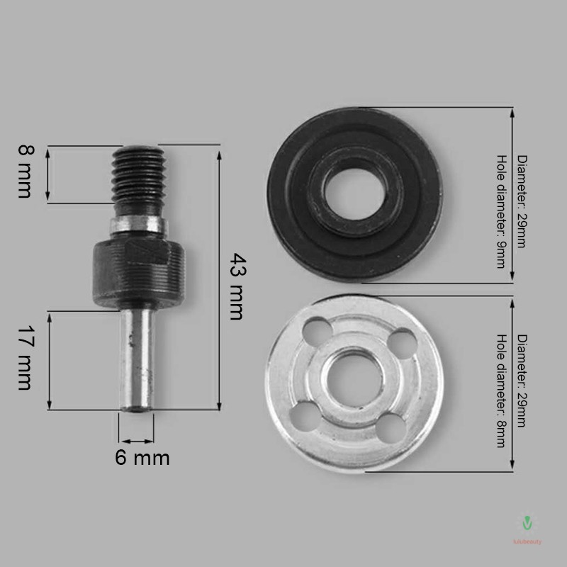 5 teile/satz 10MM Bohrmaschine Umwandlung Winkel Schleifer Pleuel Für Trennscheibe Polieren Rad Griff Halfter Adapter