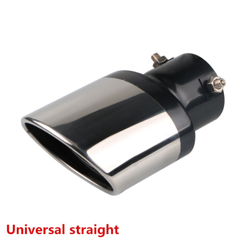 Universal Car Auto Exhaust Pipe Muffler tail pipe outlet nozzle end Accessories For Citroen C1 C2 C3 C4 C5 C6 C8 C4L DS3 DS4 DS5: straight