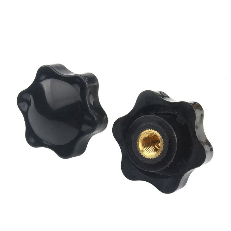 10 stück  m5 m6 m8 m10 pflaumen-handfestziehmuttern griff gewinde stern mechanische rändelmutter manueller klemmknopf