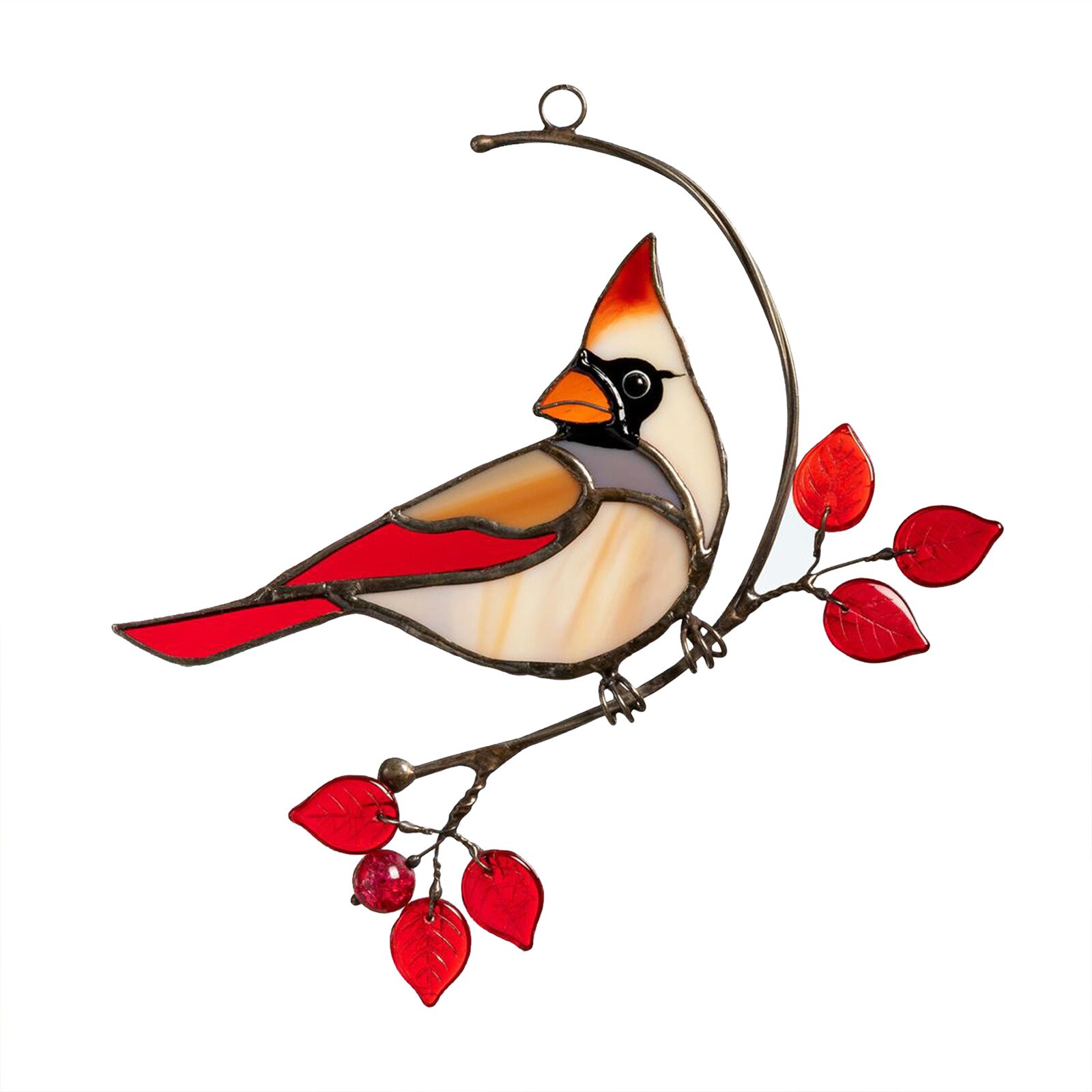 Acryl Vogel Wand Decor Indoor Wand Kunst Skulptur Hängen Fenster Handwerk Kette Hängen Ornament Home Garten Dekoration #36: L
