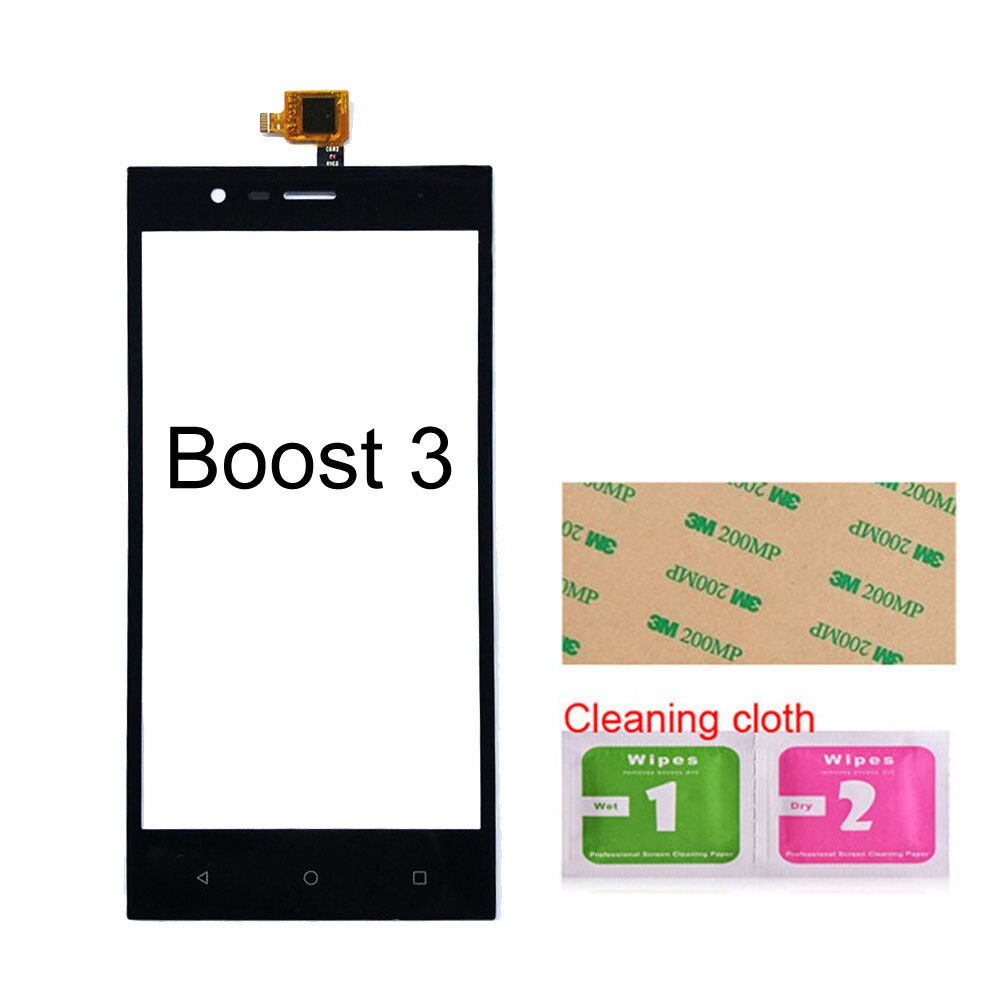 5.0'' Boost2 Boost3 Touch screen For Highscreen Boost 2/3 Touch Screen Digitizer Sensor Glass Panel Replacement: Boost3 Black