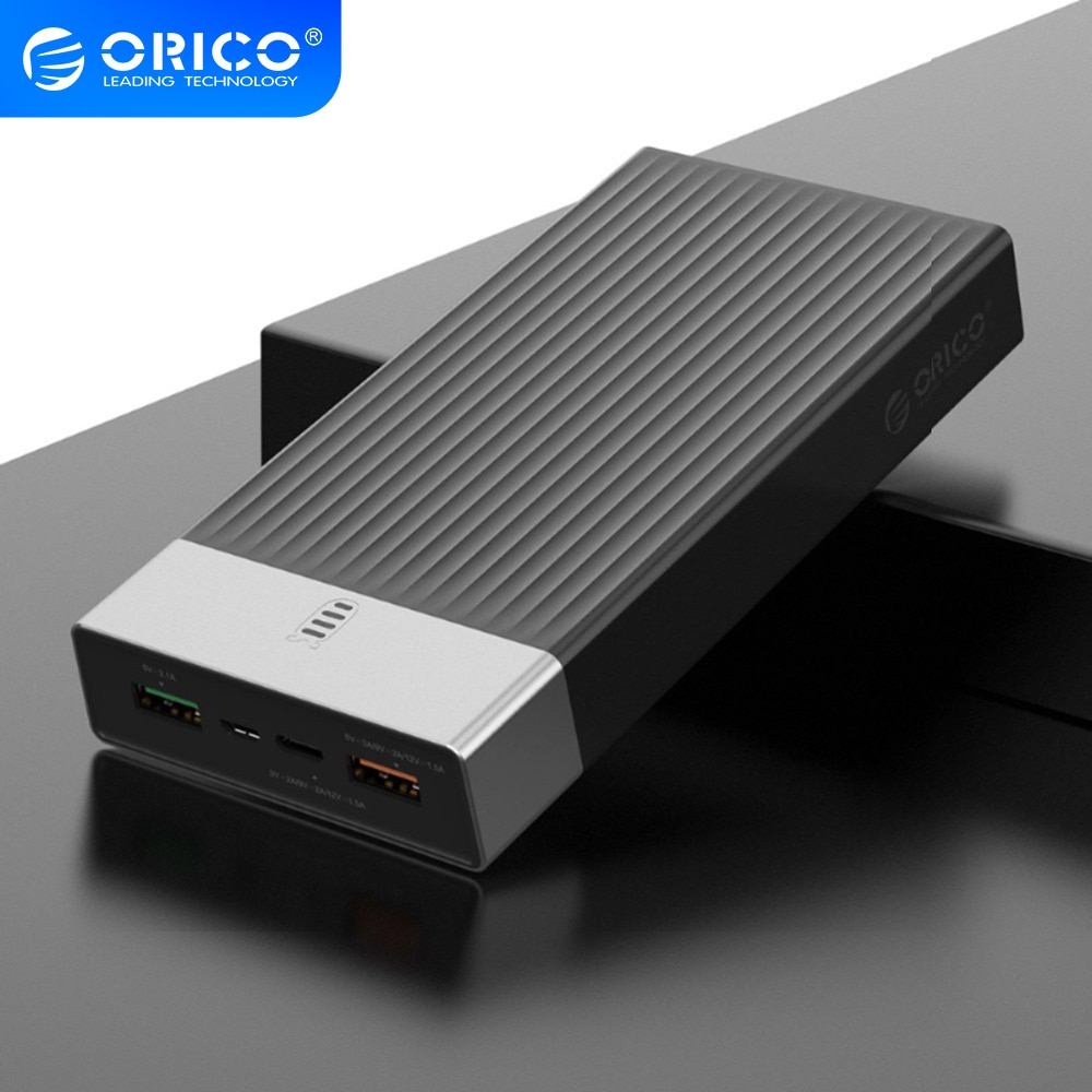 ORICO Quick Charge 3.0 Power Bank 10000mah Three Output 5V2A/9V2A/12V1.5A*1 18W Max External Battery Charge for Mobile Phone