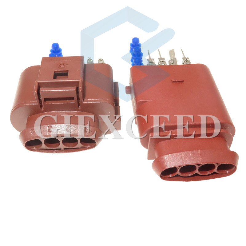 4 Pin 1J0973824A 1J0973724A 3.5 Mm Waterdicht Vrouwelijke Mannelijke Auto Zuurstof Sensor Plug Harnas Connector Aansluitingen Voor Vw