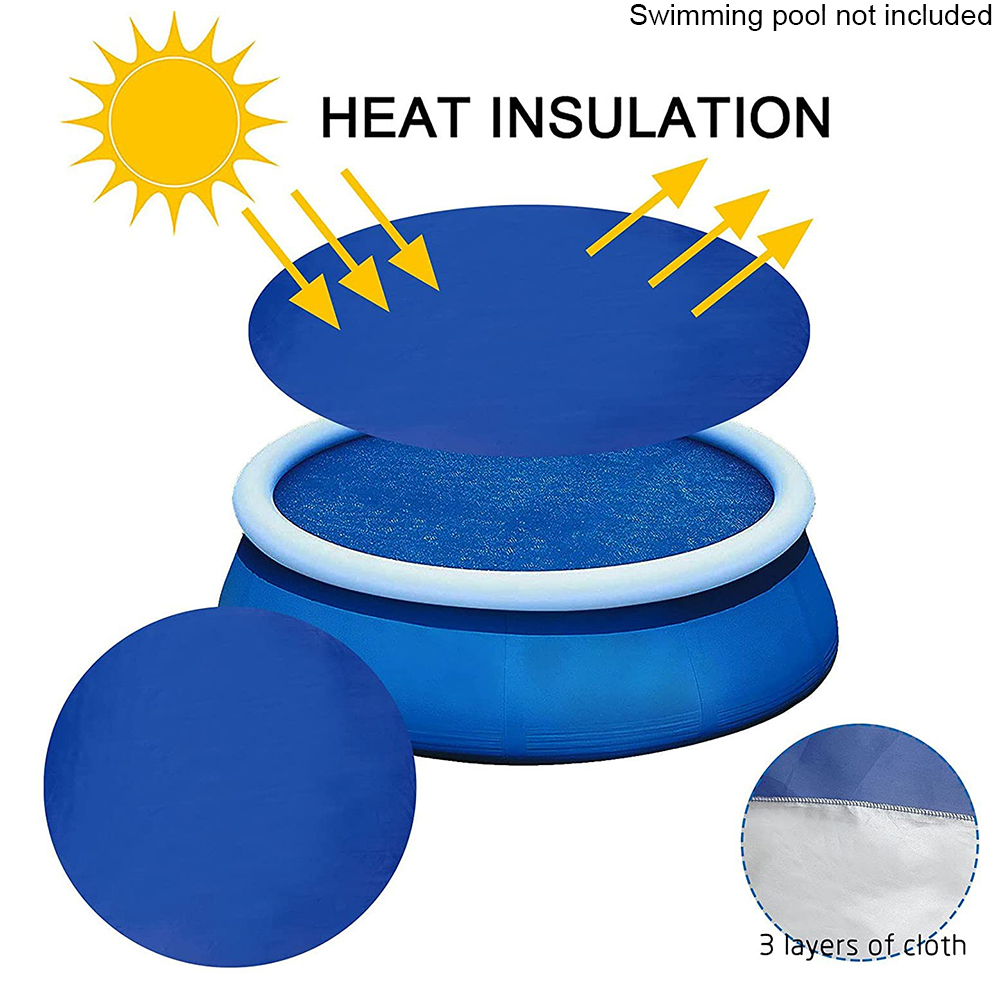 Outdoor Ronde Zwembad Cover Solar Mat Universal Tuin Zomer Stofdicht 8ft 10ft Verwarming Deken Accessoires Zwembaden