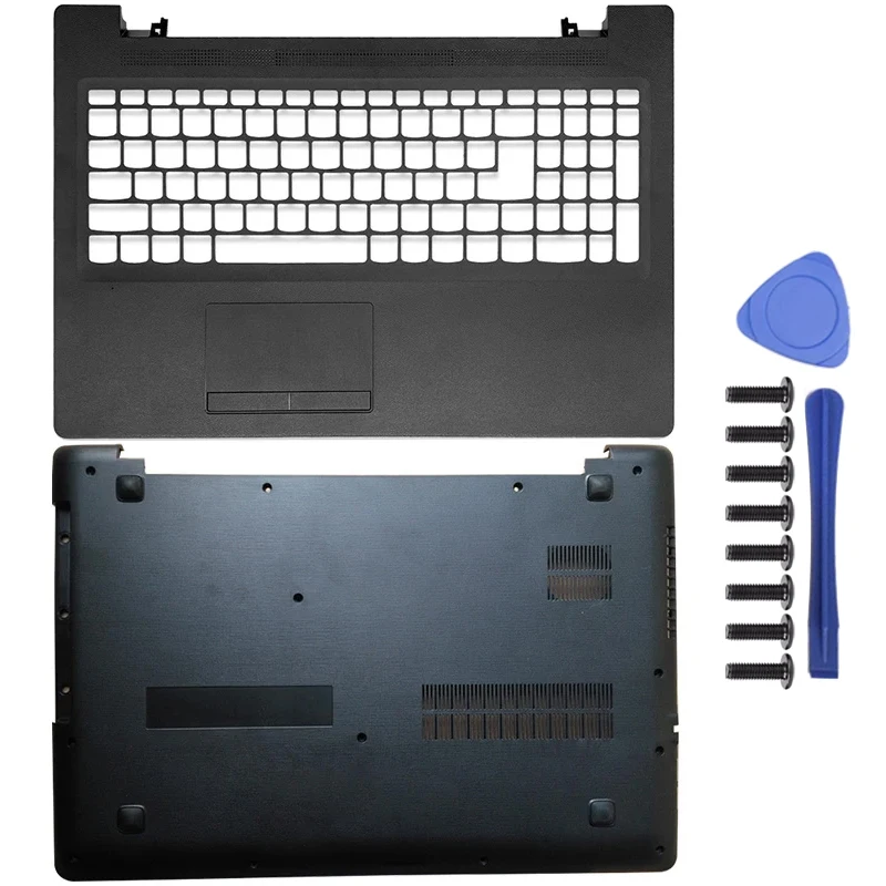 For Lenovo Ideapad 110-15ACL 110-15AST 110-15IBR Laptop Palmrest with Keyboard Touchpad/Bottom Case Laptop Accessories: LIGHT BLUE