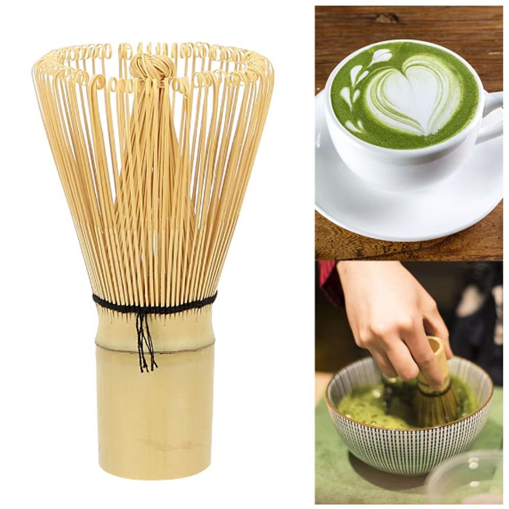 Nyttig bambus matcha piskeris genanvendeligt japansk tesæt chasen matcha børste køkkentilbehør teværktøj tebørste