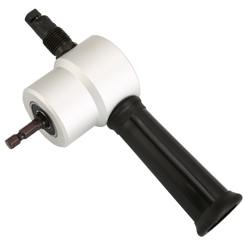 Premum Metal Cutting Machine 160A Double Head Sheet Metal Nibbler Cutter for Drill 360 Degree Adjustable Metal Electric Cutter: Default Title