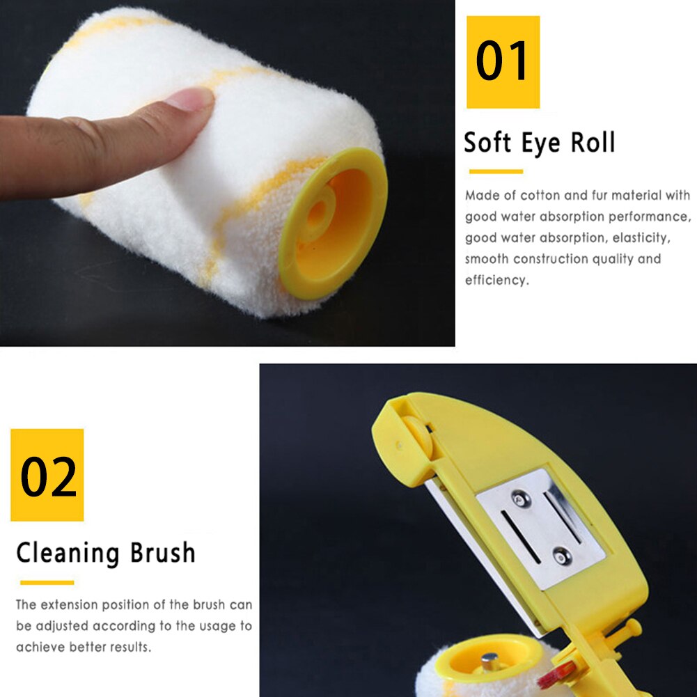 Paint Edging Tool Clean-Cut Paint Edger Roller Brush for Wall Ceiling Painting Multi-function Roller Paint Brush