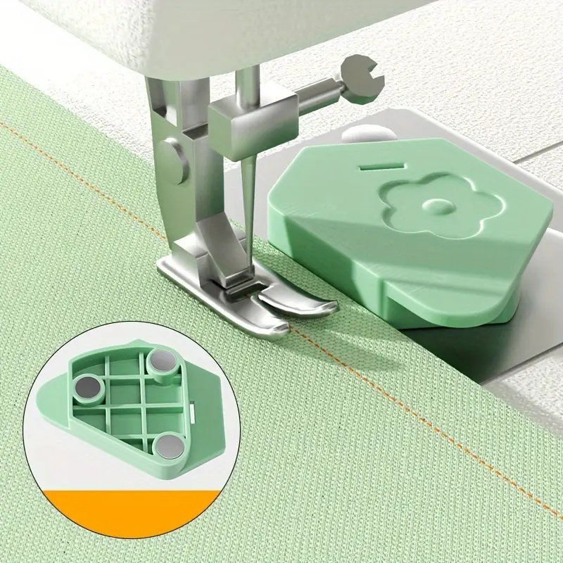 Nowe akcesoria robić maszyn robić szycia z magnetycznym zamkiem, wielofunkcyjny magnetyczny prowadnik szwu, plastikowy pozycjoner zapobiegający kręceniu się materiału.
