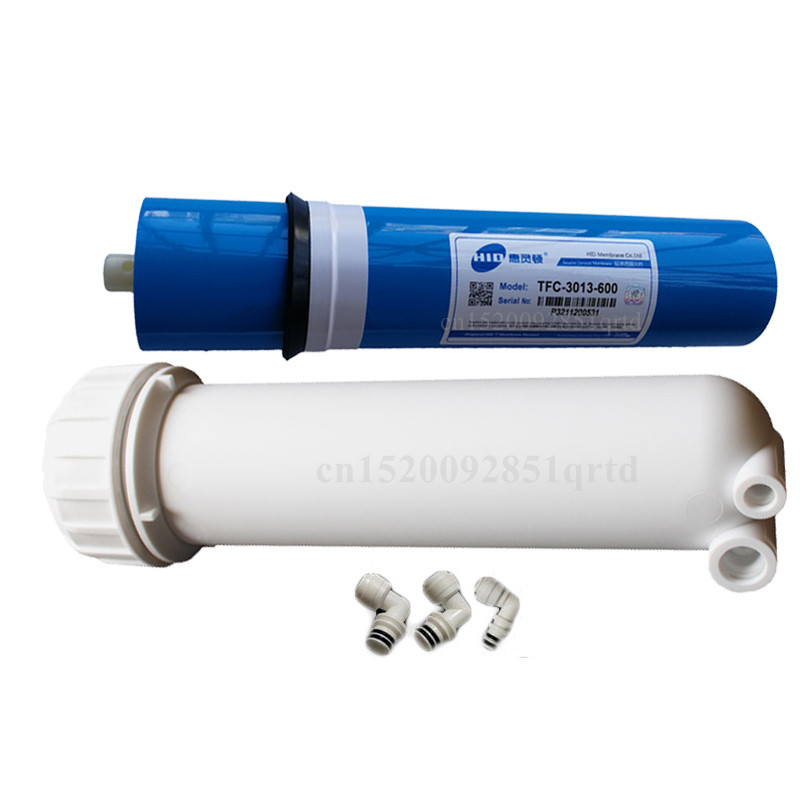 3013 600 gpd Reverse Osmosis Membrane Water Filter Osmosis Cartridge Water Purifier RO Parts Reverse Osmosis Water Filter System: black