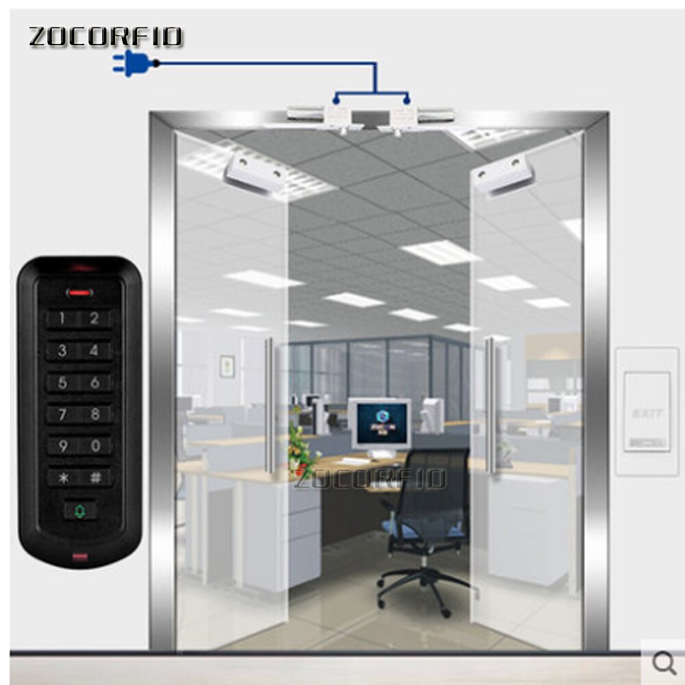 Adgangskontrolsæt trådløs 2.4 ghz elektrisk dørlås sikkerhedsdør med adgangskodetastatur