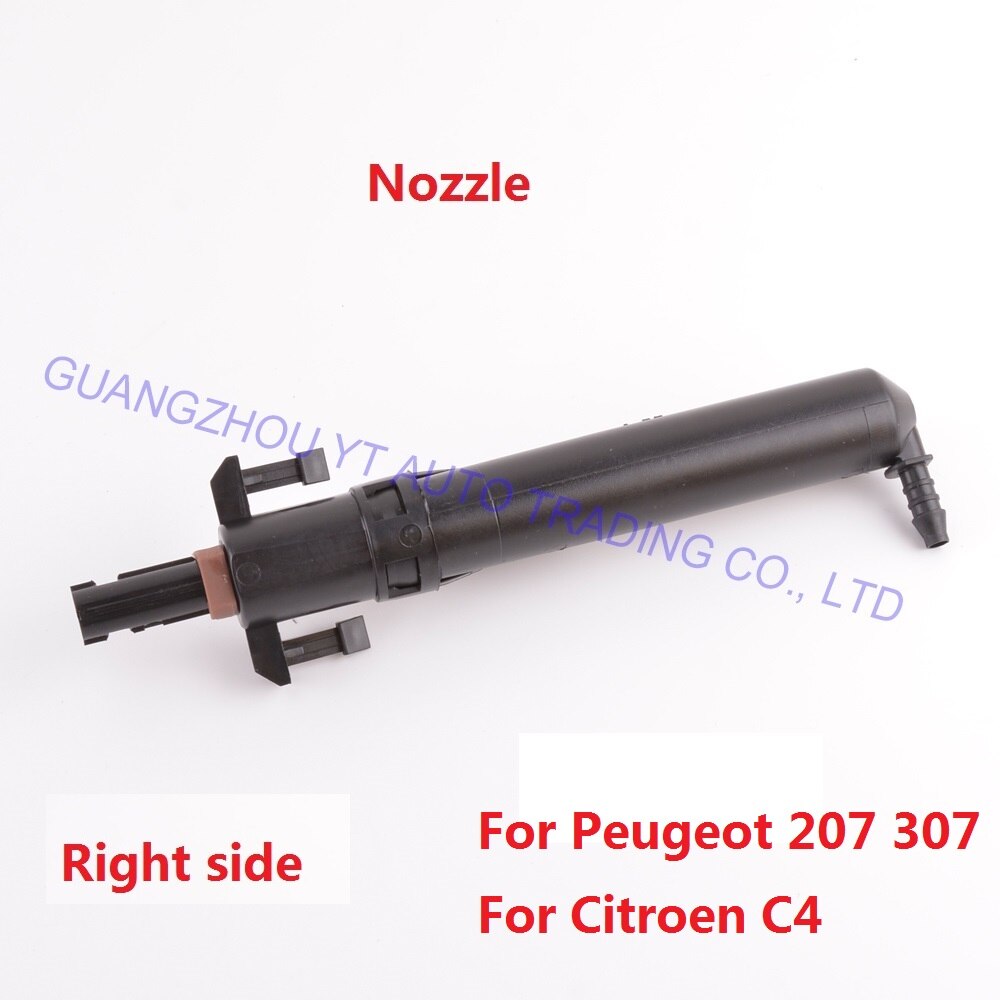 CAPQX Für Peugeot 207 307 Für Citroen C4 Vorderseite Scheinwerfer scheinwerfer Waschanlage Düse Abdeckung sprühen Jet Deckel Gehäbenutzen Haus Hülse: 1Stck Düse Rechts