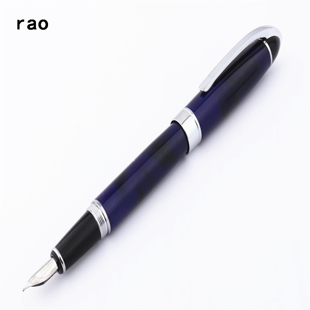 BAOER 517 Blauw En Zwart Line Business kantoor Medium nib Vulpen Nieuw