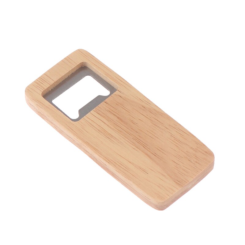 Bottle Opener Simple Jar Bottle Wrench Wood Multifunction Square-shaped Can Opener Kitchen Tool