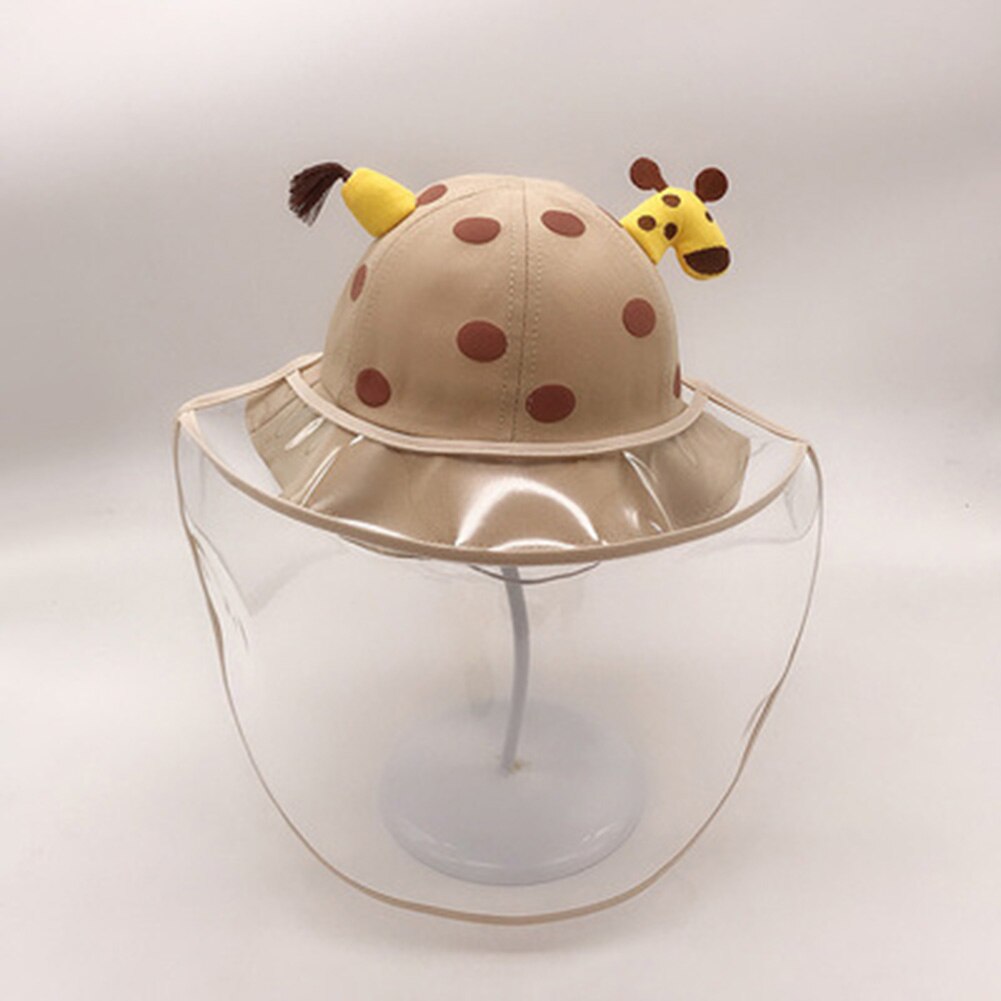 Spot Kids Baby Sun Hat UV Sun Protection Hats Breathable Summer Hat with Transparent Face Cover Hogard: khaki