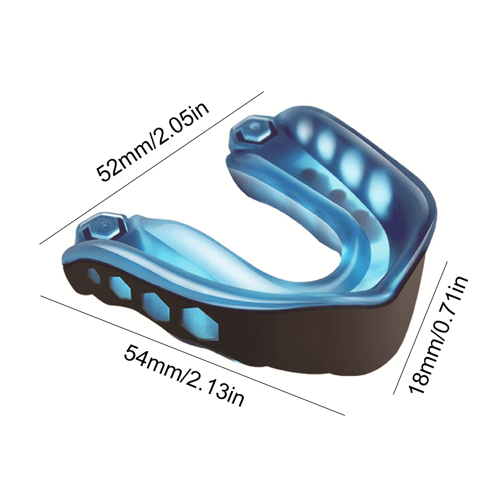 Sports Gel Mouth Guard EVA Single-sided Mouthguard Football Boxing Tooth Protector Braces Teeth Caps For Basketball Football