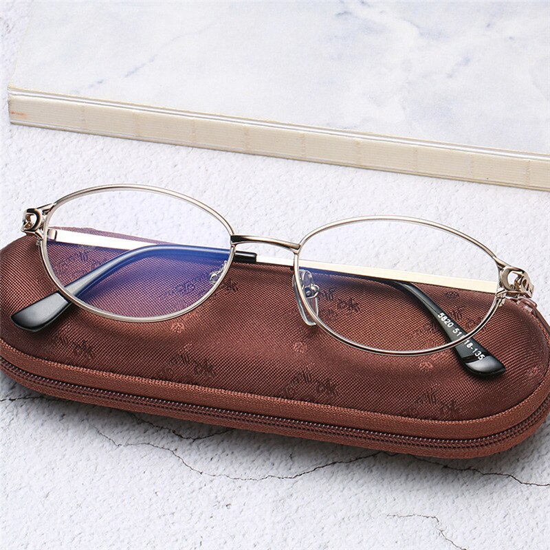 Metal Frame Reading Glasses For Men Women Oval Frame Hyperopia Glasses Clear Lens Glasses +1.0+1.5+2.0+2.5+3.0+3.5+4.0