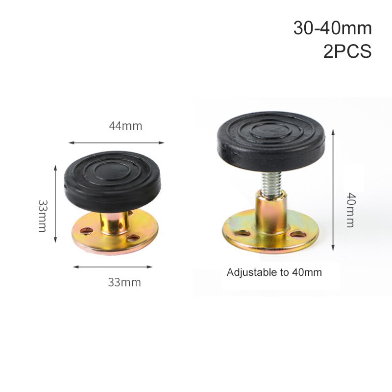 2pcs Adjustable Threaded Bed Frame Holder Anti-Shake Tool for Bed Telescopic Support for Room Wall 2019ing