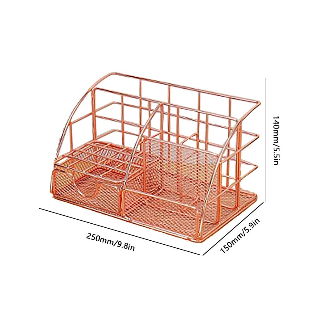 Desk Organiser Metal Office Organiser Storage Rack Shelf Office Table Decoration Rack Home