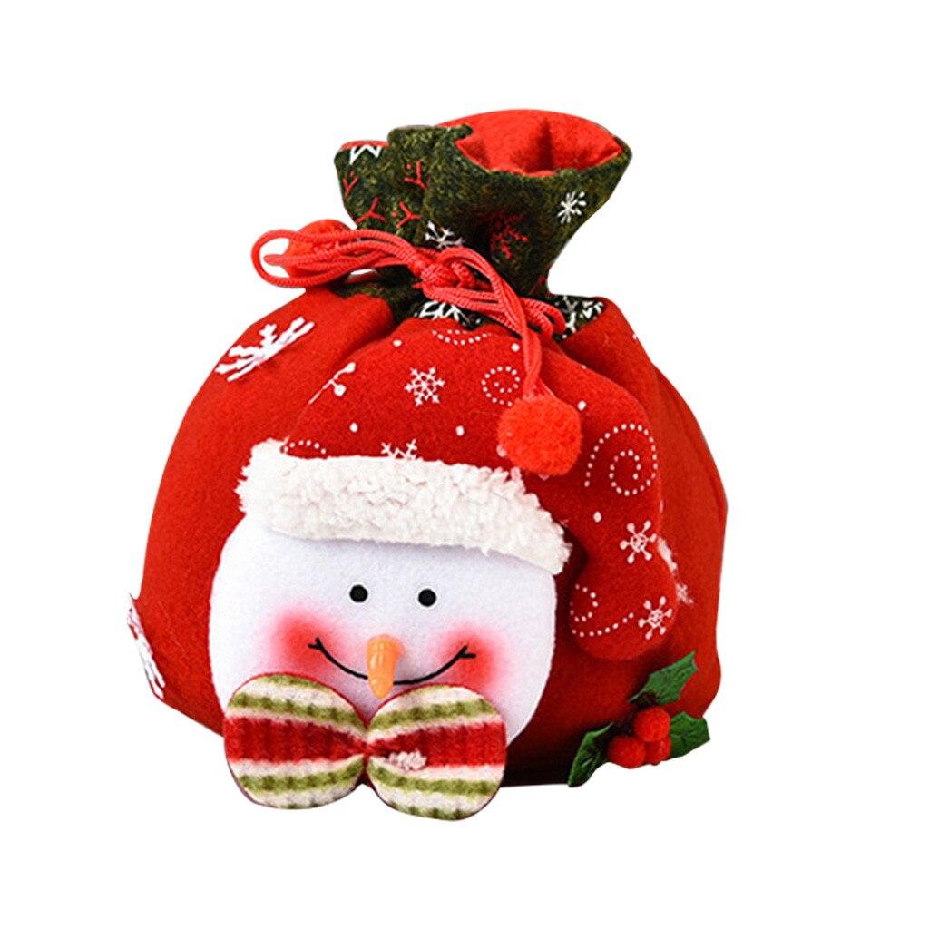 Kerst Candy Bag Gelukkig Nieuwjaar Vrolijke Kerstcadeau Kerstman Sok Candy Tassen Christmas Xmas Decor Kado zakjes: C