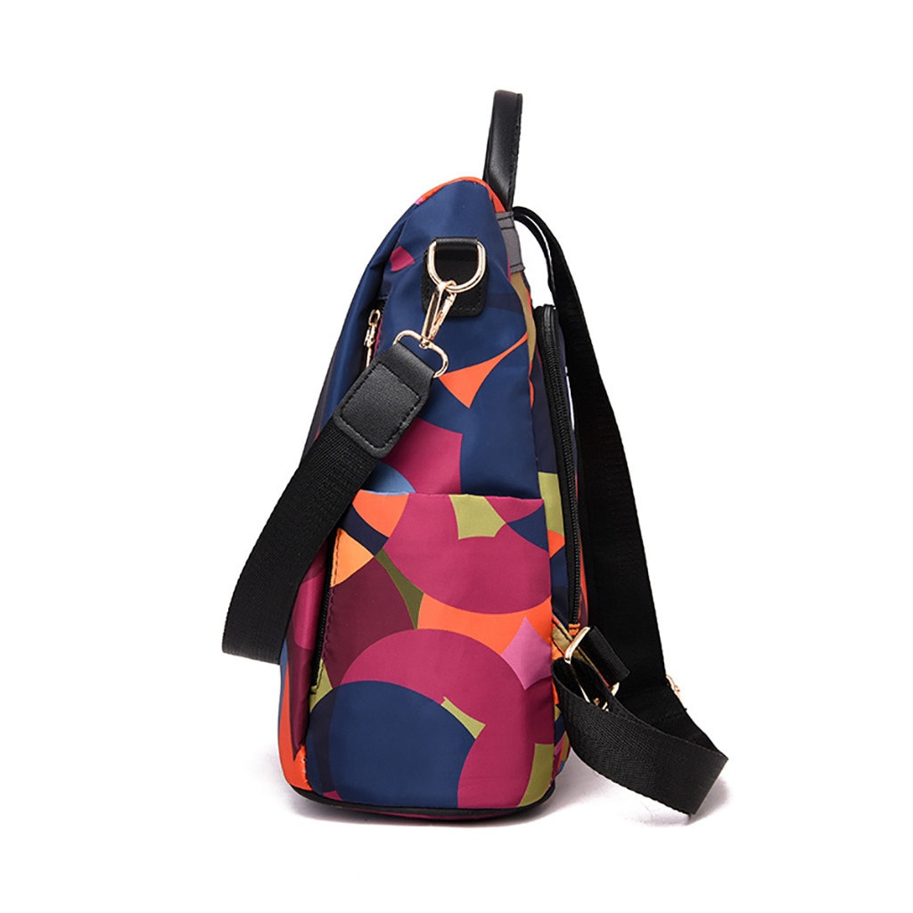 Xiniu mochila feminina de pano oxford, bolsa para estudantes, viagem, colorida, de marca famosa, para escola