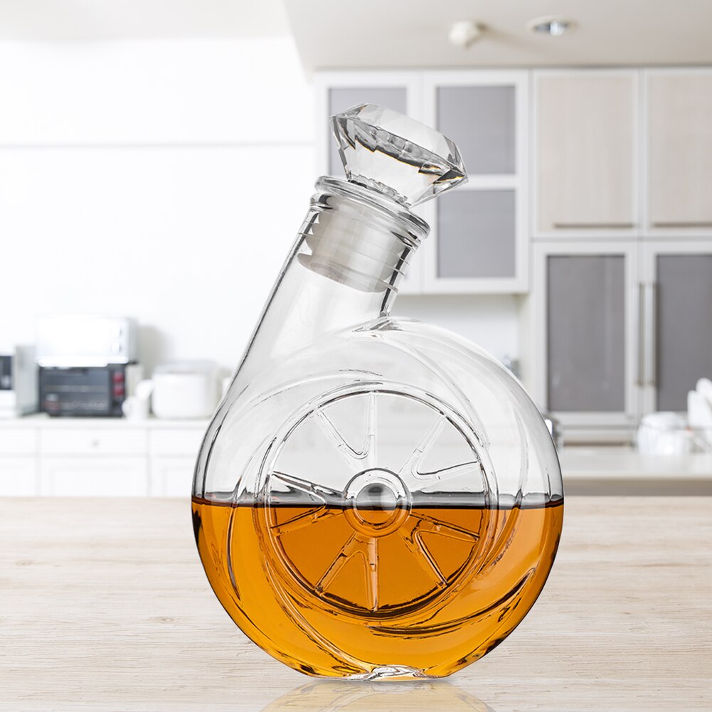 Binnen Karaf Transparant Glas Decanter Bier Fles Whiskey Vodka Schenker Drinken Separator Met Fijne Decanter