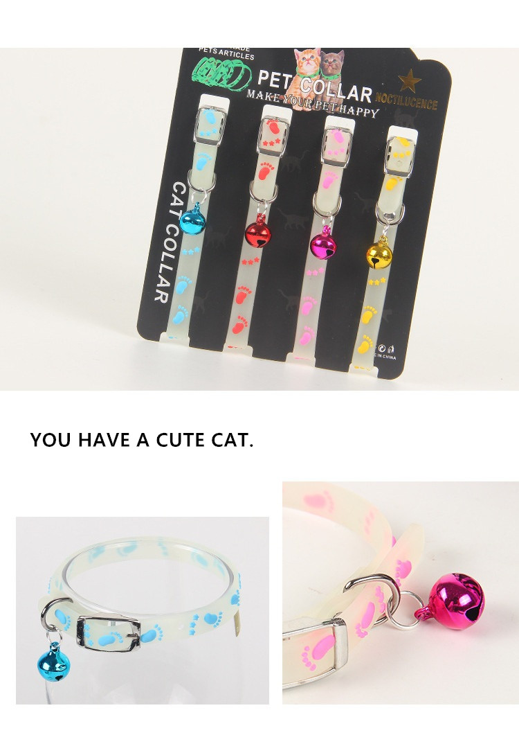Lichtgevende Kat Kraag Voor Kleine Honden Puppies Kat Rubber Kraag Dierbenodigdheden Product Verstelbare Kerst Decoratie