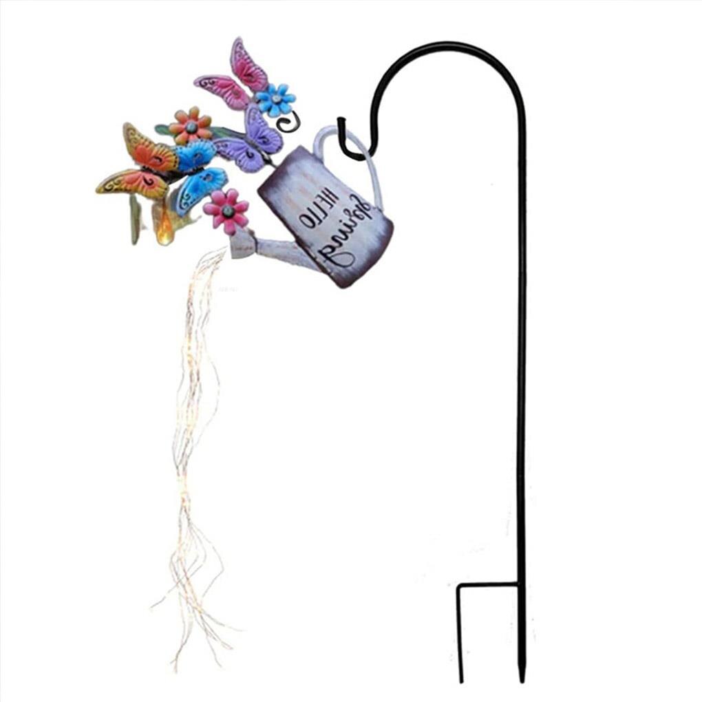 Guirlande lumineuse suspendue en métal pour jardin, décoration de paysage, bouilloire, bricolage