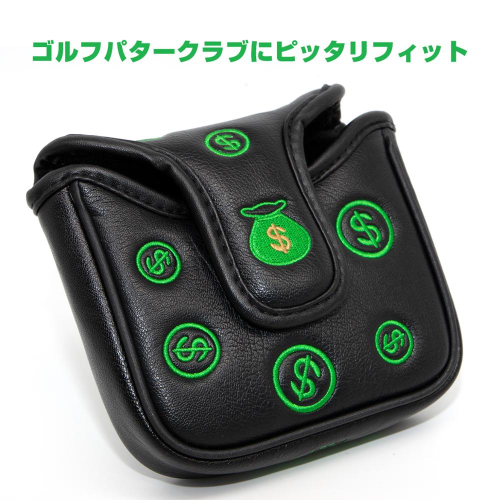 Golf Putter Cover USA Dollar Leather Golf Mallet Putter Headcovers Golf Club Head Cover Leather