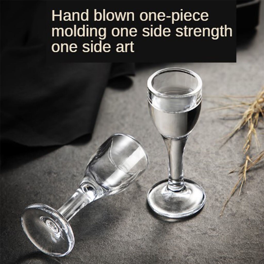 6 Pieces 10ml Chinese Style Crystal Glass Small Wine Cup Wine Goblet