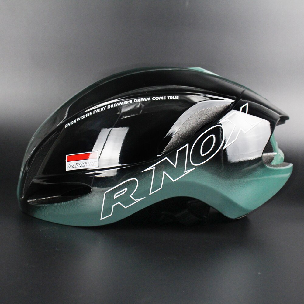 Aero Helmet Triathlon Bicycle Helmet TT Road Bike Helmet For Men Women Race Cycling Helmet Mtb Casco Ciclismo Bicycle Equipment: Black green