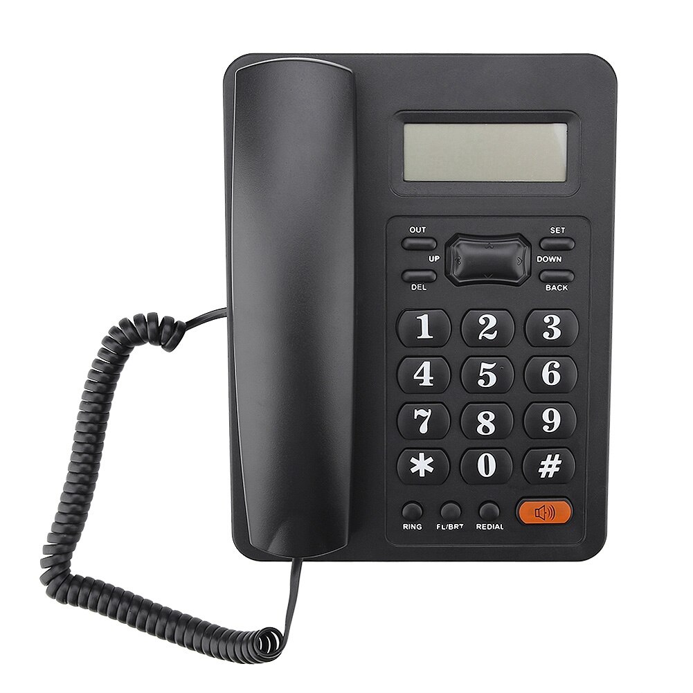 Wired Home Office Caller ID Display Landline Fixed Telephone with Redial Function telefono fijo