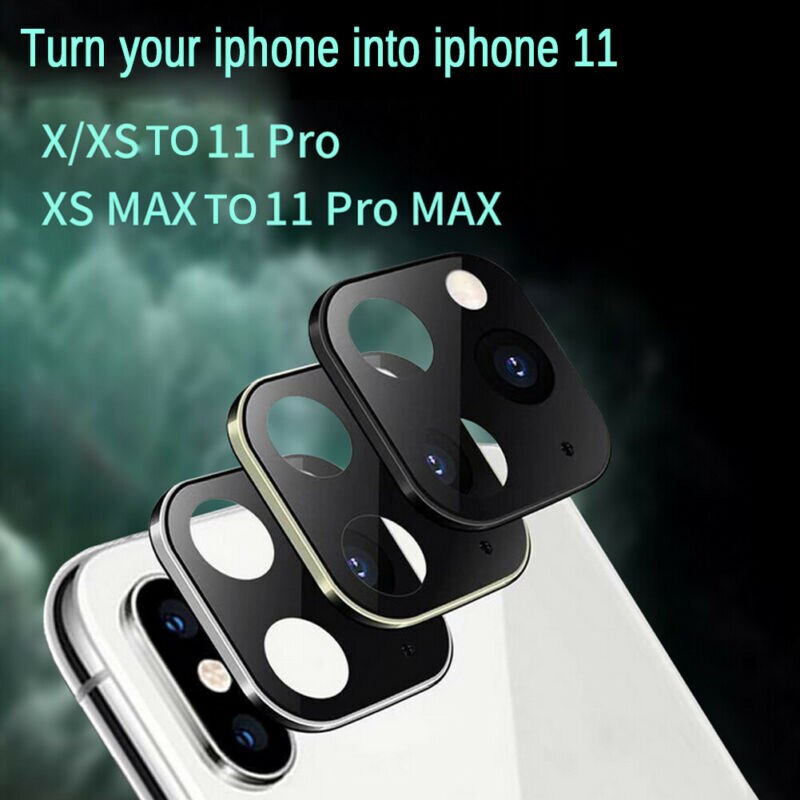 Lens Sticker for iPhone X XS MAX Camera Cover Seconds Change to iPhone11 Pro MAX