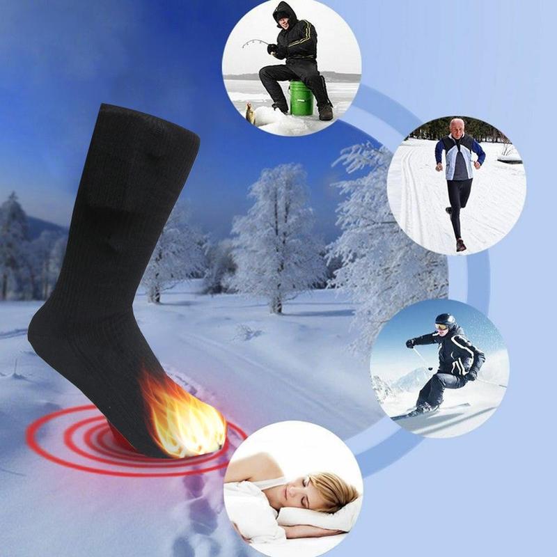 1 Pair Warm Heating Socks Cotton Double Warm Heati... Grandado