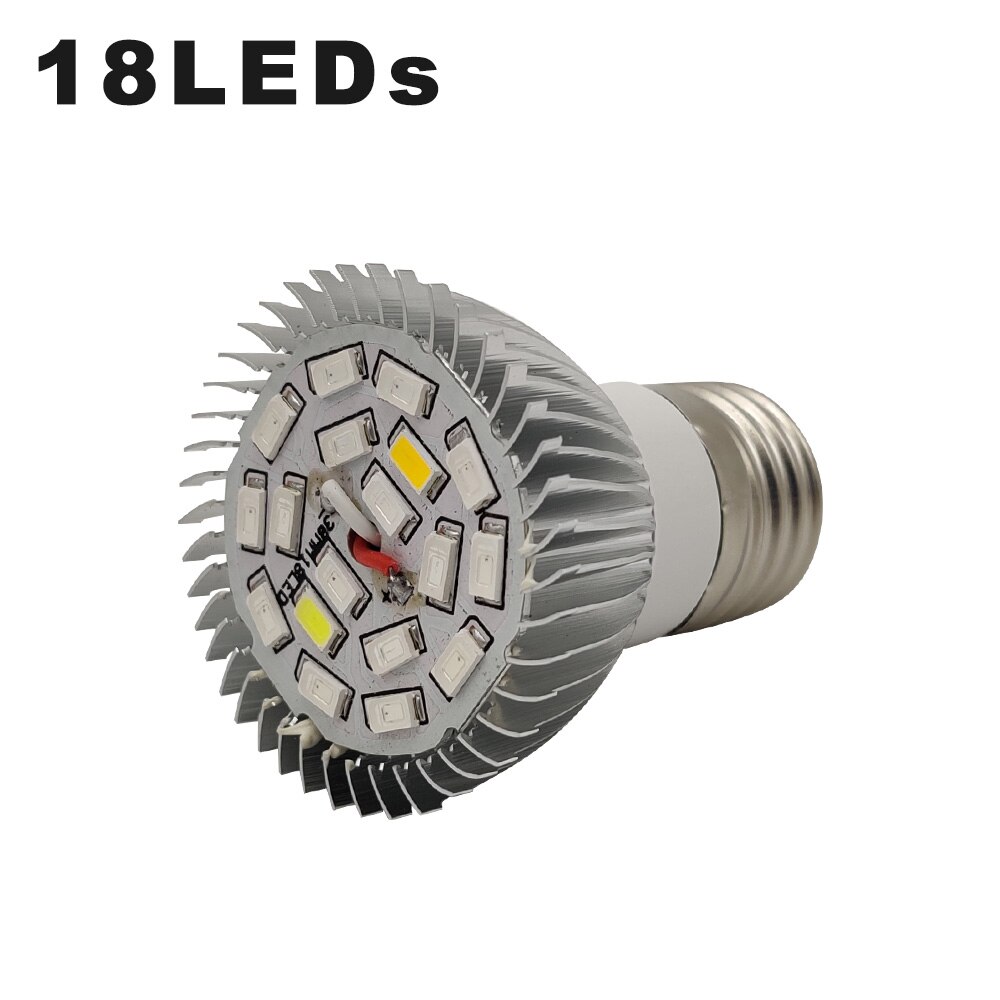 18LEDs 28LEDs Plant Growing Lamp Bulbs Growing Lights Full Spectrum Growth Lamps for Indoor Flower Potted Planting: 18LEDs Bulb