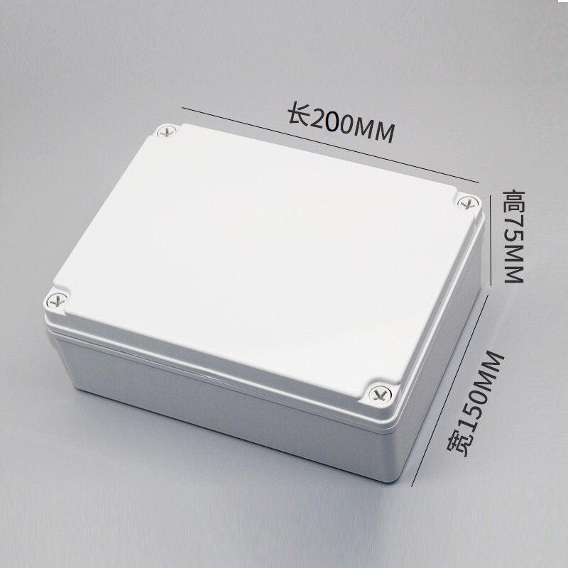 Waterproof Junction Box ABS Electronic Project Instrument Case Electrical Outdoor IP67 Project Box Plastic Enclosures Housing: 200x150x75mm