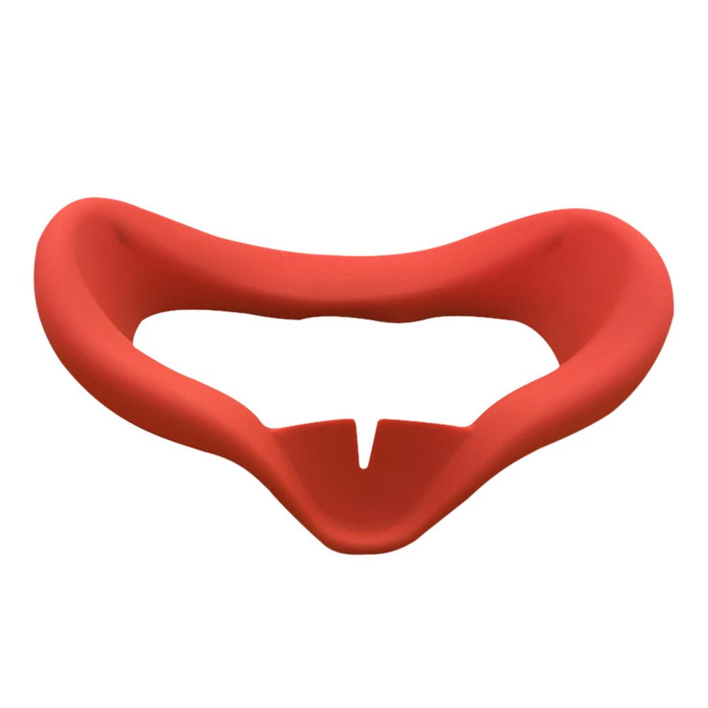 Soft Anti-sweat Silicone Eye Mask Case Cover Skin for Oculus Quest 2 VR Glasses Face Eye Cover Pad: Red