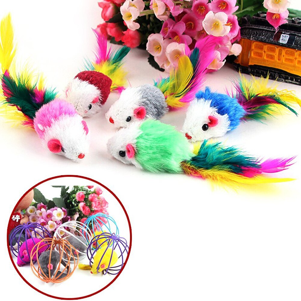 Jouets Pour Chat – Lot De 8 Souris En Corde Colorée | Stimulation Et Exercice | Coton Durable | Idéal Pour Chats D’intérieur