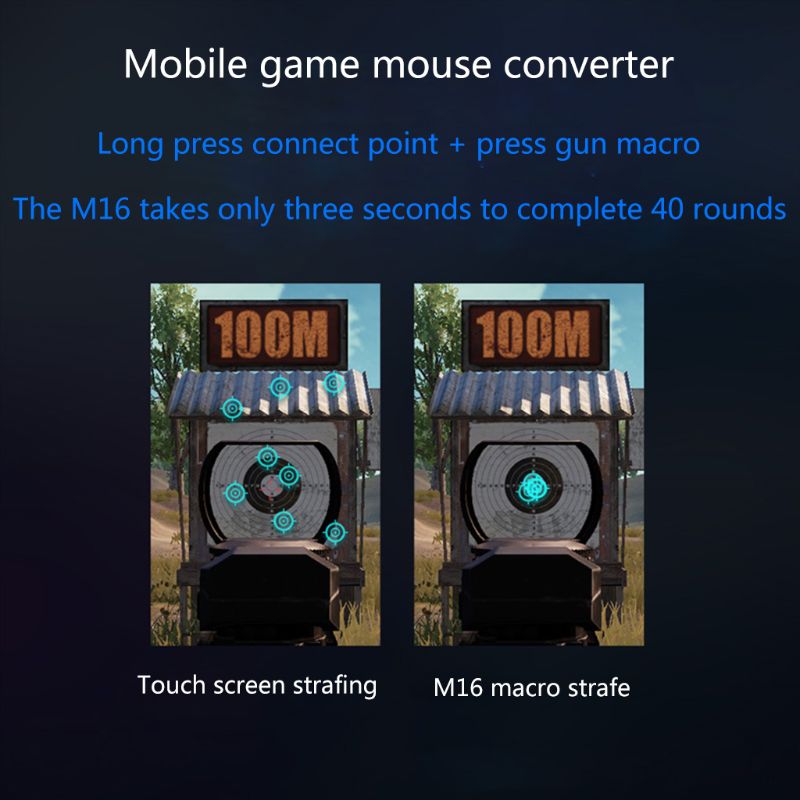 Flydigi  q1 mobilspil tastatur mus konverter trådløs bluetooth forbindelse
