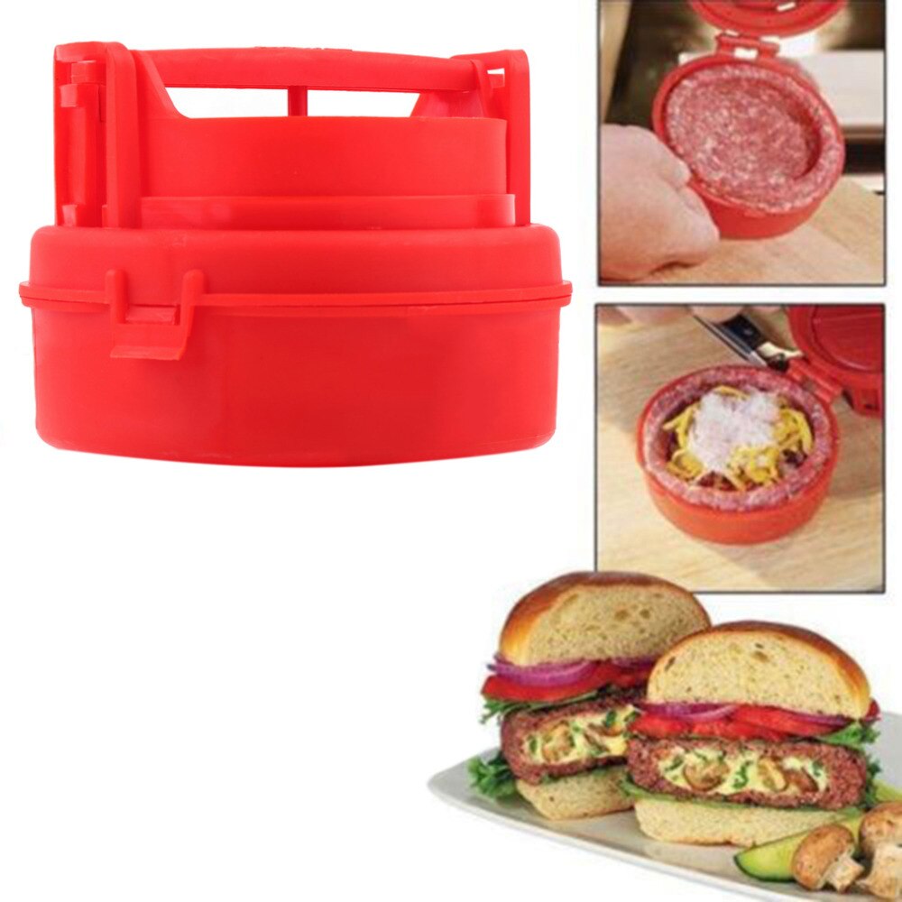 UNIKEA 1pcs Stuffed Burger Press Hamburger Grill BBQ Patty Maker Juicy As Seen On TV Worldiwde